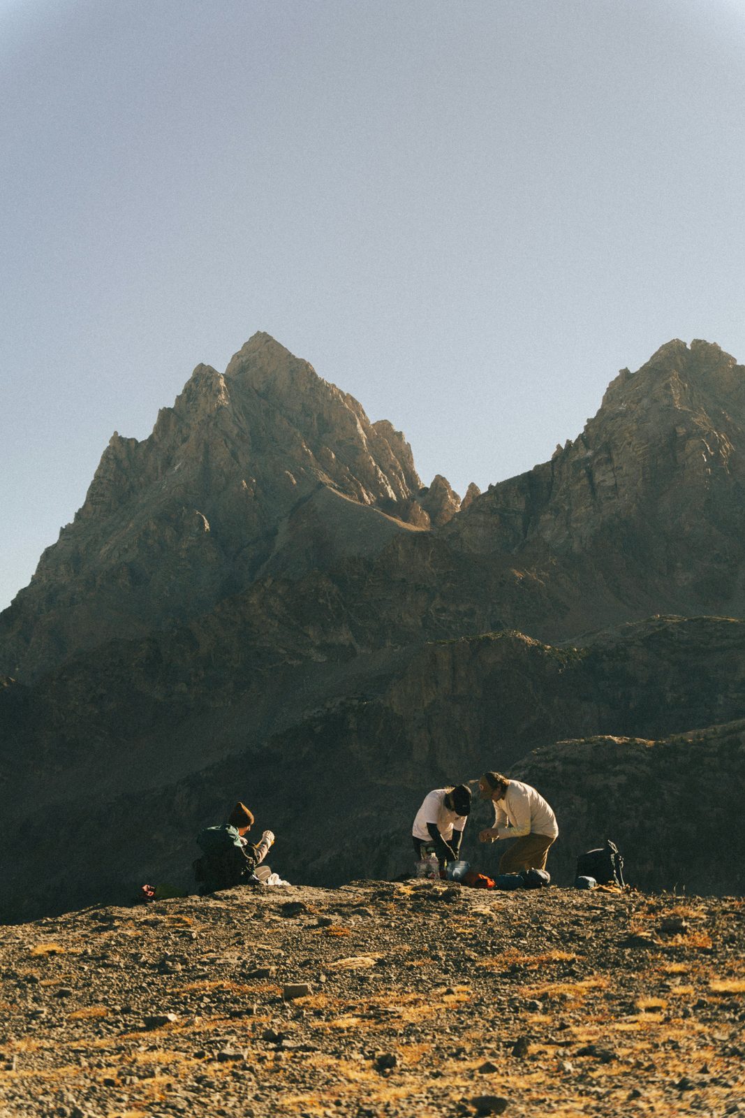 Remote team offsite in the mountains near Yellowstone